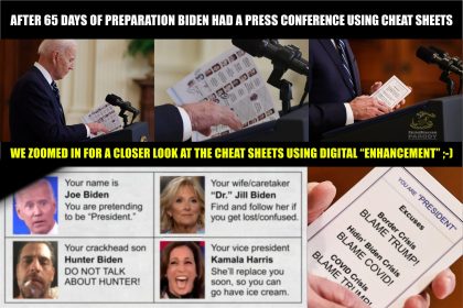After 65 days of preparation Biden has press conference using cheat sheets