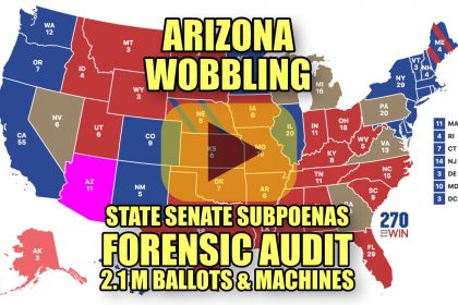 ARIZONA STILL WOBBLING as State Senate Presses Subpoenas for Full Forensic Audit of Physical Ballots & Election Voting Machines